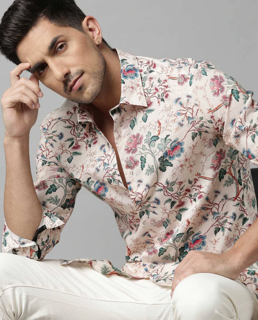 Tropical Printed Casual Shirt