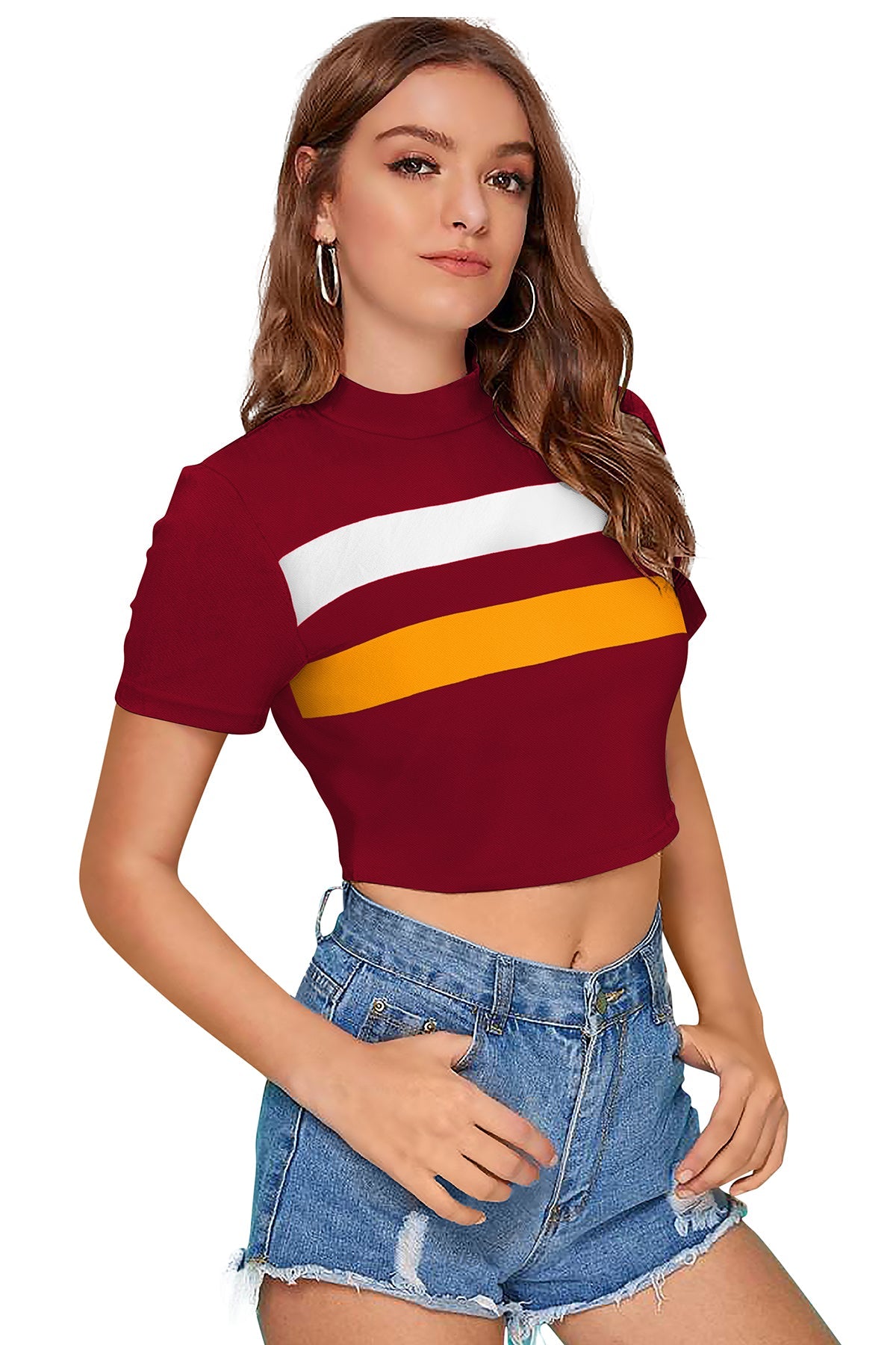 Women l Halter Neck Fitted Crop Top