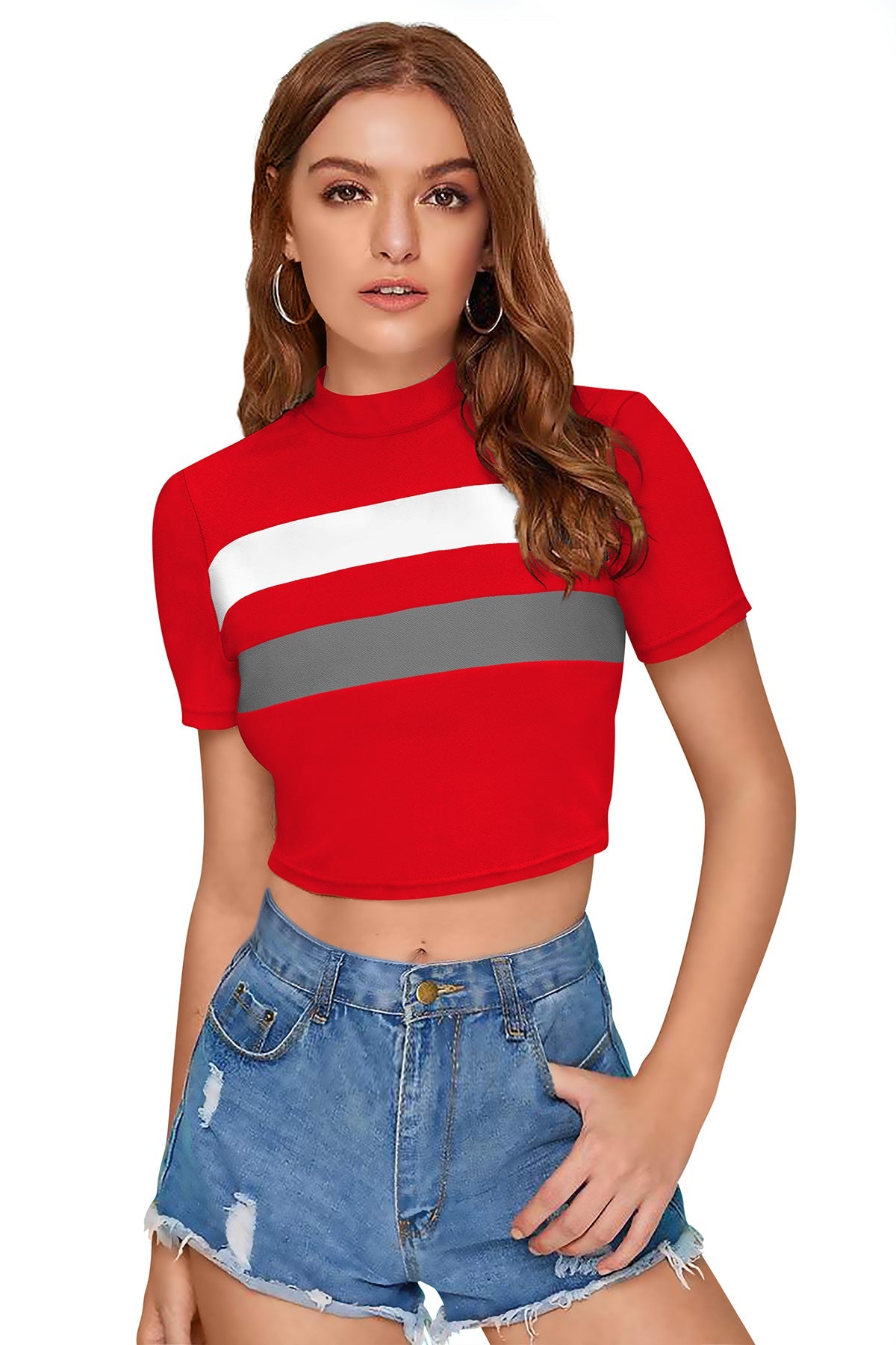 Women l Halter Neck Fitted Crop Top