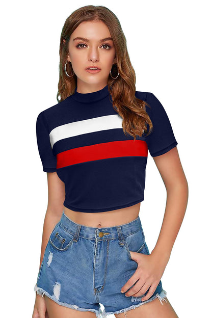 Women l Halter Neck Fitted Crop Top