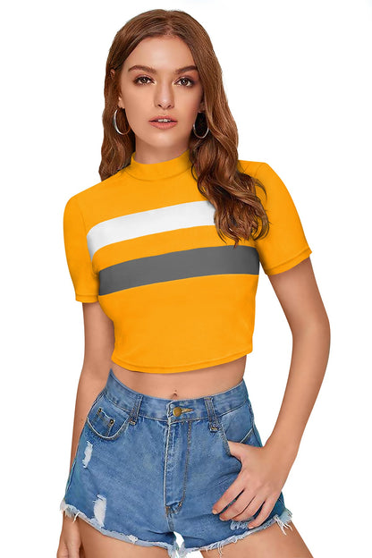 Women l Halter Neck Fitted Crop Top