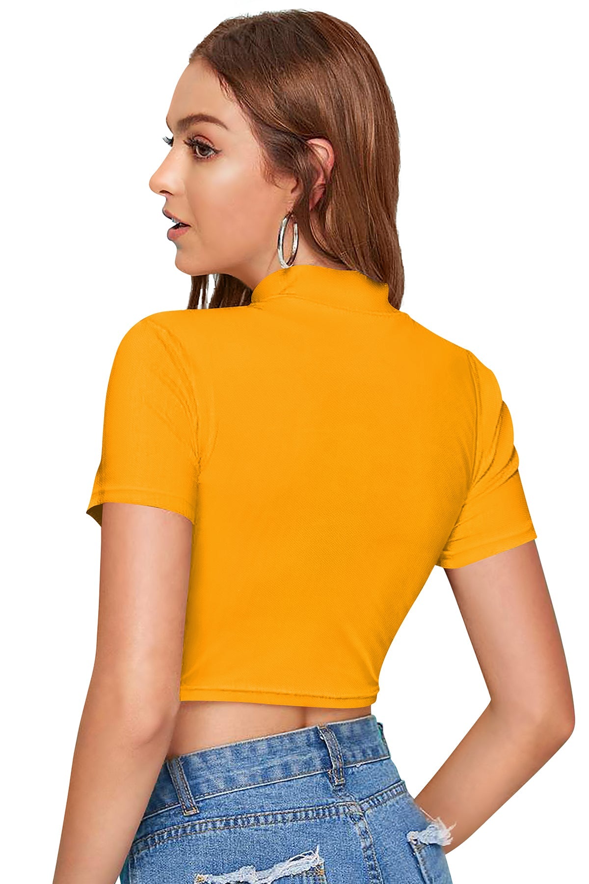 Women l Halter Neck Fitted Crop Top