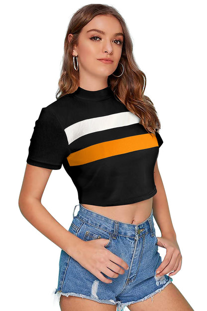 Women l Halter Neck Fitted Crop Top