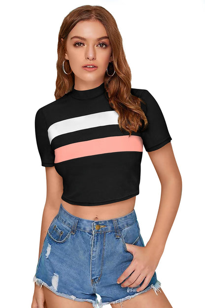 Women l Halter Neck Fitted Crop Top