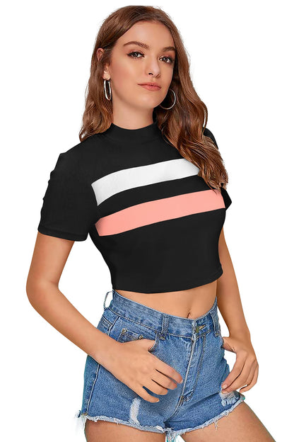 Women l Halter Neck Fitted Crop Top