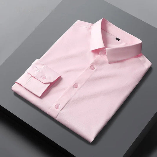 Pink Super Soft Premium Formal Shirt For Men's